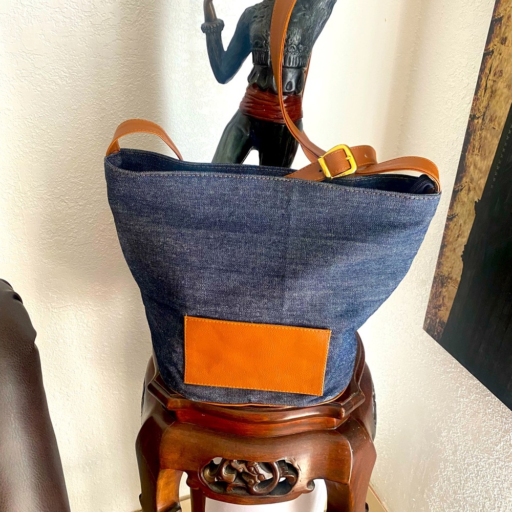 Yady’s Fashion Jean Camel Cross body Handbag